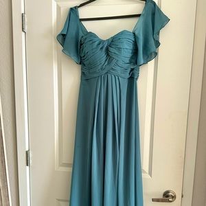 Morilee blue bridesmaid formal dress